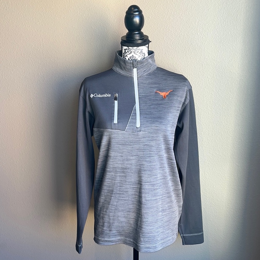 Columbia Golf Texas Longhorns Gray Long-Sleeve Performance Shirt
